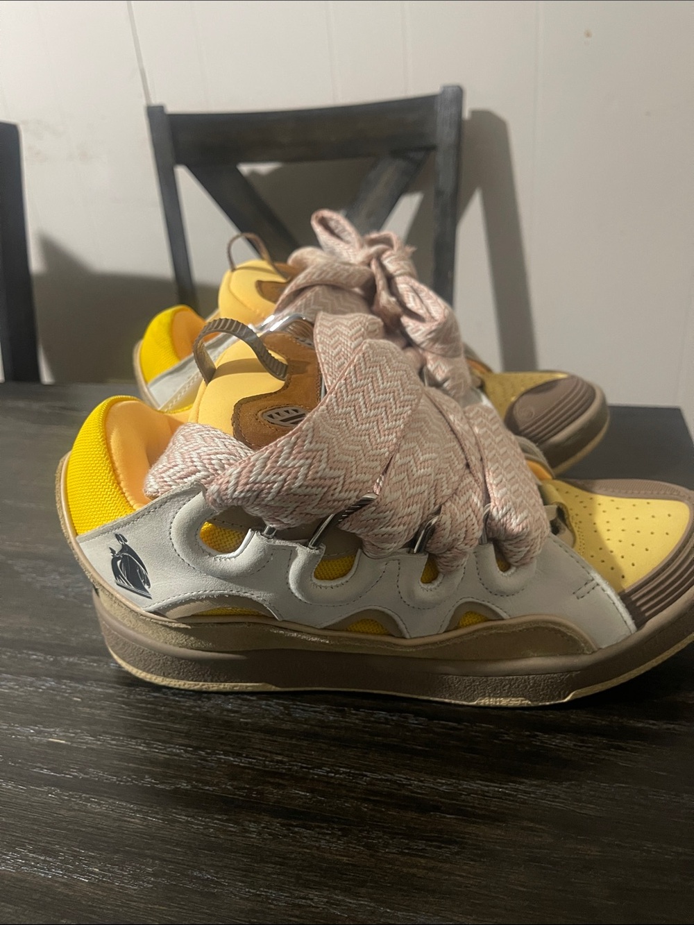 Yellow/tan Lanvins men’s size 8 - Picture 5 of 6